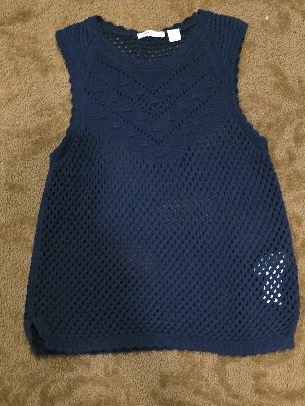 Levi's Navy Crochet Tank Top